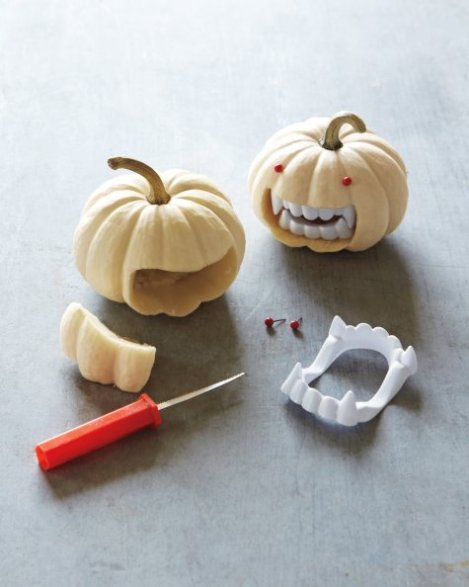 How to make Fanged mini pumpkins